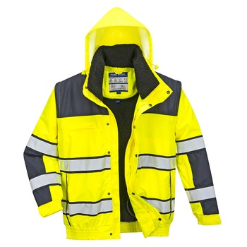 Jacheta Bomber Hi-Vis Classic C466YNRXXL, culoarea Galben/Negru, marimea XXL Jacheta Bomber Hi-Vis Classic C466YNRXXL, culoarea Galben/Negru, marimea XXL