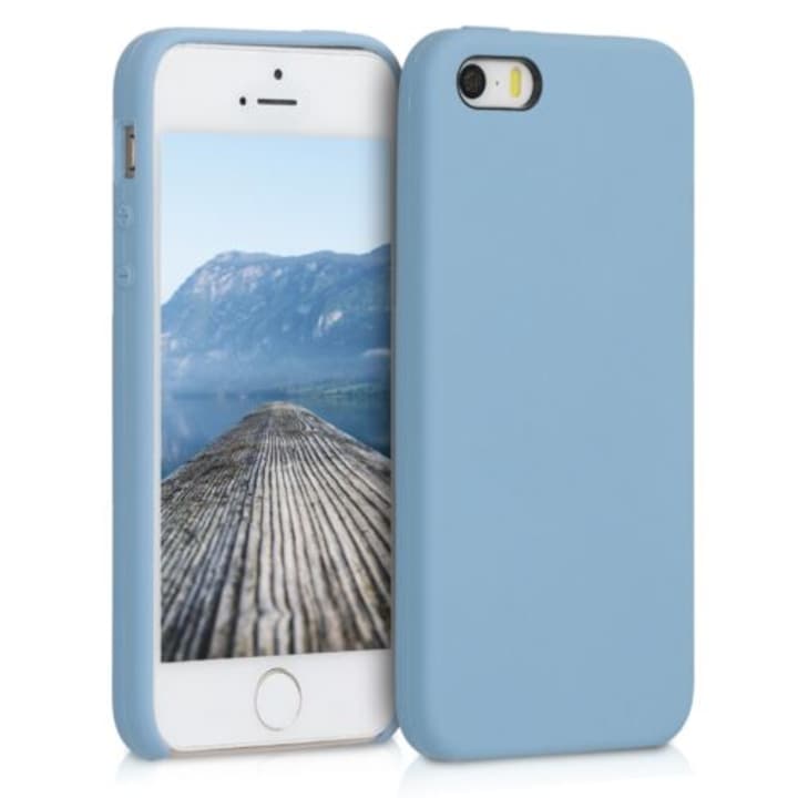 Telefontok Apple iPhone 5 / iPhone 5s / iPhone SE készülékhez, szilikon, kék, 42766.161