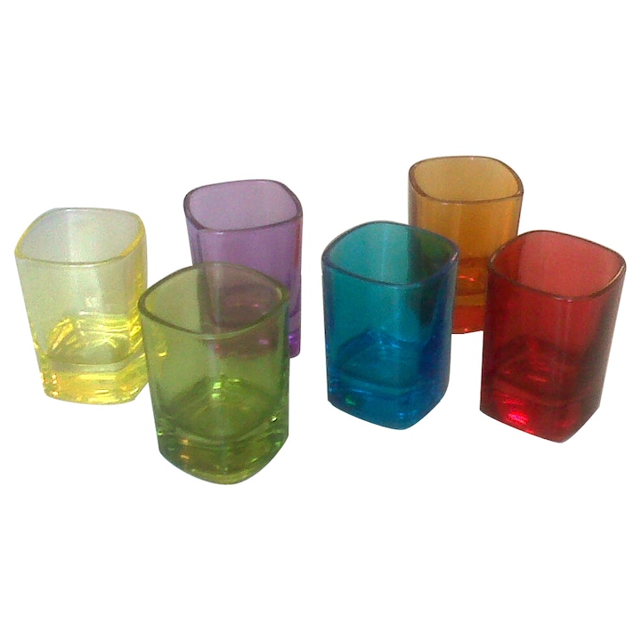 Uniglass Colorate Viva 6 darabos pohár készlet, 50 ml
