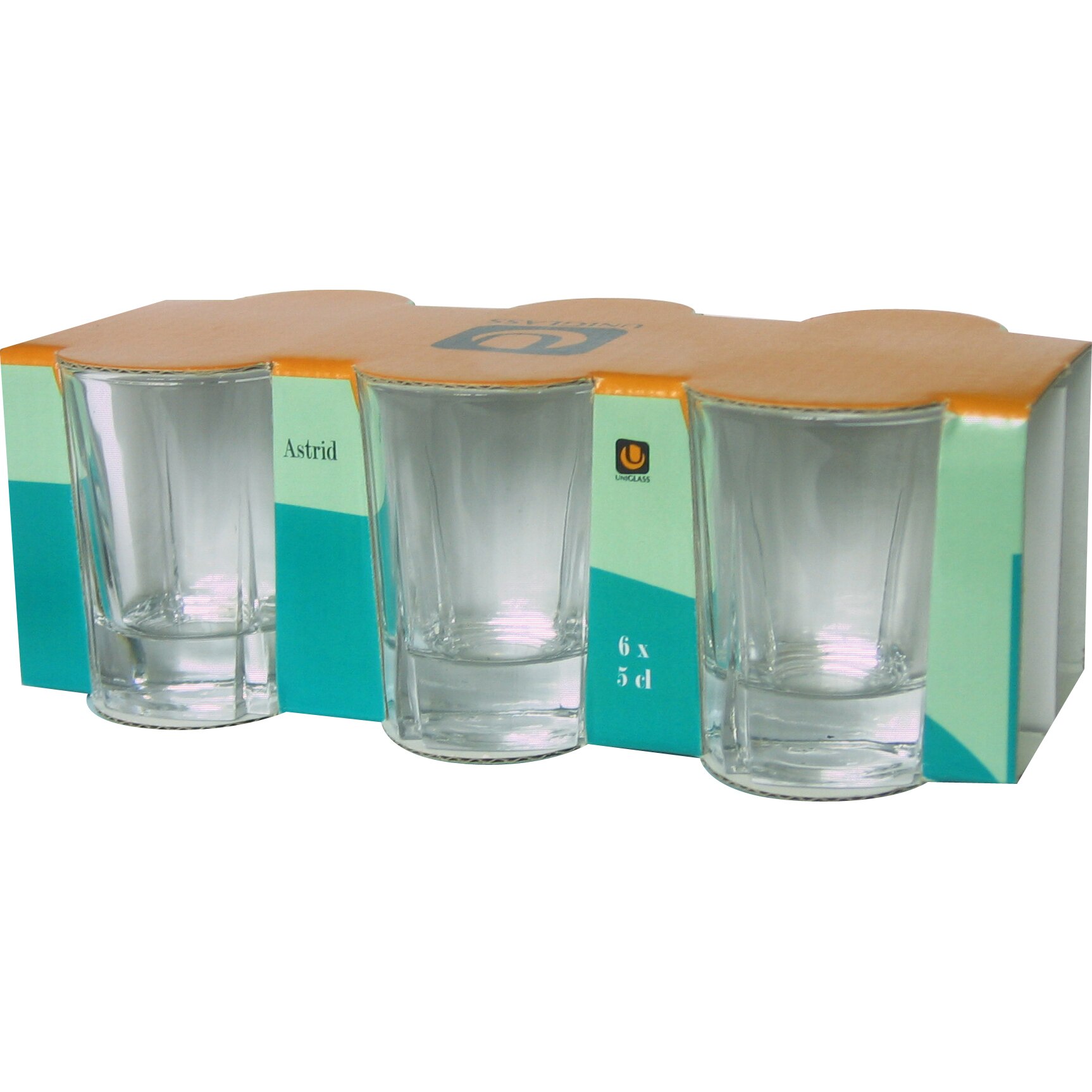Set 6 Pahare shot Uniglass Astrid, 50 ml