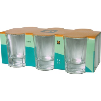 Set 6 Pahare shot Uniglass Astrid, 50 ml Set 6 Pahare shot Uniglass Astrid, 50 ml