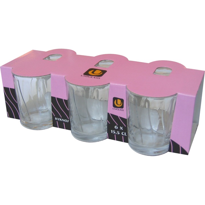 Set 6 Pahare vin Uniglass Kyknos, 155 ml