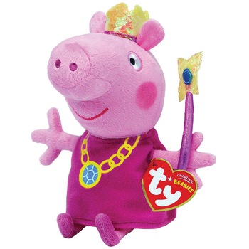 Jucarie de plus TY, Printesa Peppa Pig , 15cm Jucarie de plus TY, Printesa Peppa Pig , 15cm
