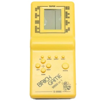 Joc Tetris Clasic Urban Trends cu 999 Jocuri, alimentare pe baterii, Galben Joc Tetris Clasic Urban Trends cu 999 Jocuri, alimentare pe baterii, Galben