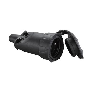 Cupla din cauciuc, cu capac, Strend Pro, IP65, Schuko, 16A, 250 V Cupla din cauciuc, cu capac, Strend Pro, IP65, Schuko, 16A, 250 V