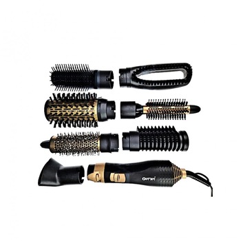 Aparat multifunctional 6 in 1 pentru coafat parul Gemei GM-4842, 6 capete interschimbabile, 2 trepte temperatura, 2 trepte viteza, Negru Aparat multifunctional 6 in 1 pentru coafat parul Gemei GM-4842, 6 capete interschimbabile, 2 trepte temperatura, 2 trepte viteza, Negru