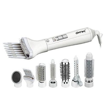 Aparat pentru coafat parul multifunctional 7 in 1 Gemei GM-4832, putere 1000 W, 2 trepte viteza, 3 trepte temperatura, 7 capete interschimbabile, Alb Aparat pentru coafat parul multifunctional 7 in 1 Gemei GM-4832, putere 1000 W, 2 trepte viteza, 3 trepte temperatura, 7 capete interschimbabile, Alb
