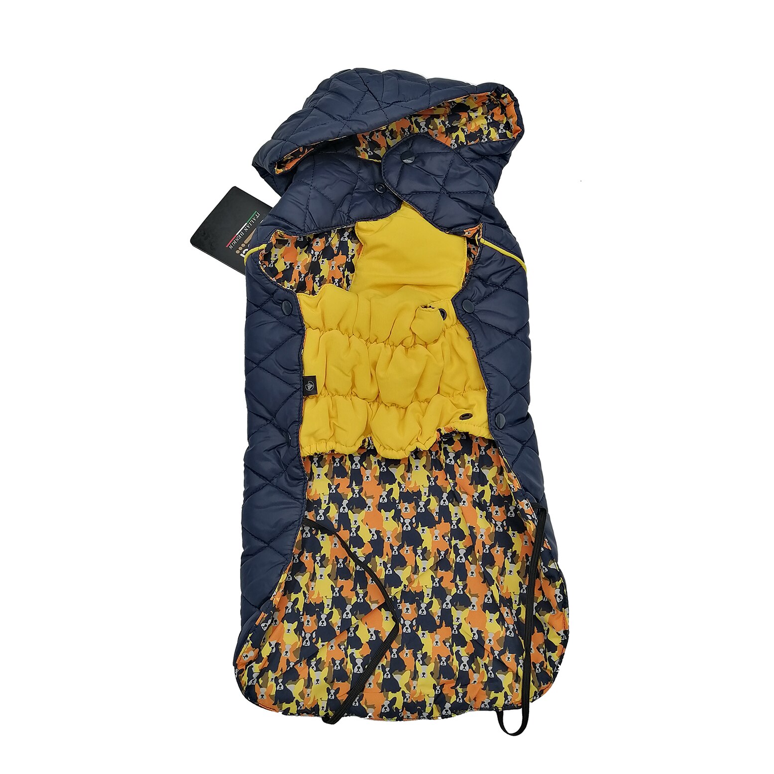 Geaca cu doua fete pentru catei, Croci, model Frenkie, 25 cm, C7374849