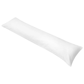 Perna pentru dormit lateral, vidaXL, Bumbac, 40 x 145 cm, Alb Perna pentru dormit lateral, vidaXL, Bumbac, 40 x 145 cm, Alb