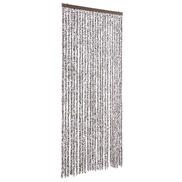 VidaXL barna és bézs zsenília rovarfüggöny 100 x 220 cm 1.7 kg
