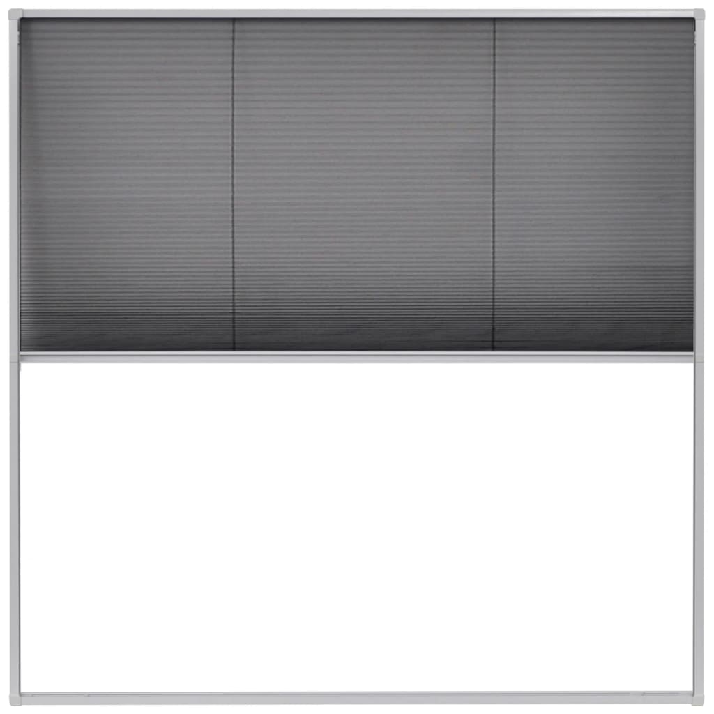 Ecran plasa pentru fereastra tip plisse vidaXL, Fibra de sticla, 120 x 120 cm, Alb