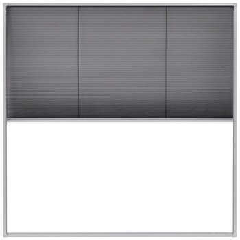 Ecran plasa pentru fereastra tip plisse vidaXL, Fibra de sticla, 120 x 120 cm, Alb Ecran plasa pentru fereastra tip plisse vidaXL, Fibra de sticla, 120 x 120 cm, Alb