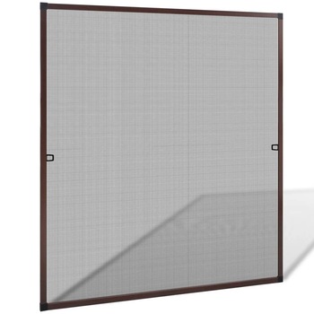 Plasa impotriva insectelor ferestre, vidaXL, Aluminiu 120 x 140 cm, Maro Plasa impotriva insectelor ferestre, vidaXL, Aluminiu 120 x 140 cm, Maro