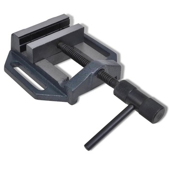 Menghina pentru masina de gaurit, vidaXL, Fier, 100 mm, Negru Menghina pentru masina de gaurit, vidaXL, Fier, 100 mm, Negru