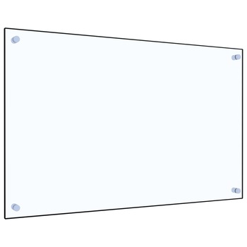 Panou antistropi pentru bucatarie, vidaXL, Sticla securizata, 80 x 50 cm, Alb transparent Panou antistropi pentru bucatarie, vidaXL, Sticla securizata, 80 x 50 cm, Alb transparent