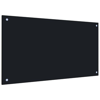 Panou antistropi pentru bucatarie, vidaXL, Sticla securizata, 90 x 50 cm, Negru Panou antistropi pentru bucatarie, vidaXL, Sticla securizata, 90 x 50 cm, Negru