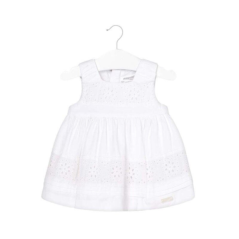 Rochie Mayoral, bebe fetita, Alb