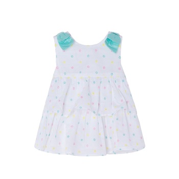 Rochie, Mayoral, cu buline, turcoaz, 4-6 luni Rochie, Mayoral, cu buline, turcoaz, 4-6 luni