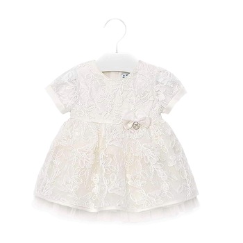 Rochie, Mayoral, model dantela, bebe fetita, ivoire, 3 ani Rochie, Mayoral, model dantela, bebe fetita, ivoire, 3 ani