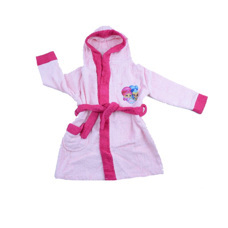 Halat de baie pentru fete Setino Shimmer & Shine 840-312, Roz, 98-104 cm