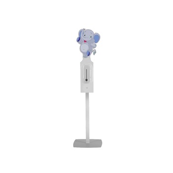 Stand JJ DISPLAYS cu header si dozator automat dezinfectare maini, pentru copii Stand JJ DISPLAYS cu header si dozator automat dezinfectare maini, pentru copii