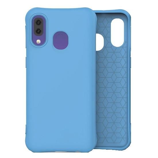 Husa Silicon Samsung Galaxy A40 - iberry Color Soft Albastru