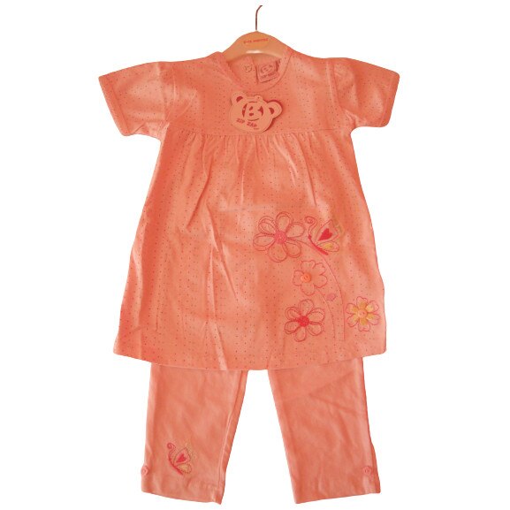 Set cadou bebe, Zip Zap, din bumbac, roz, 68 - 80 cm
