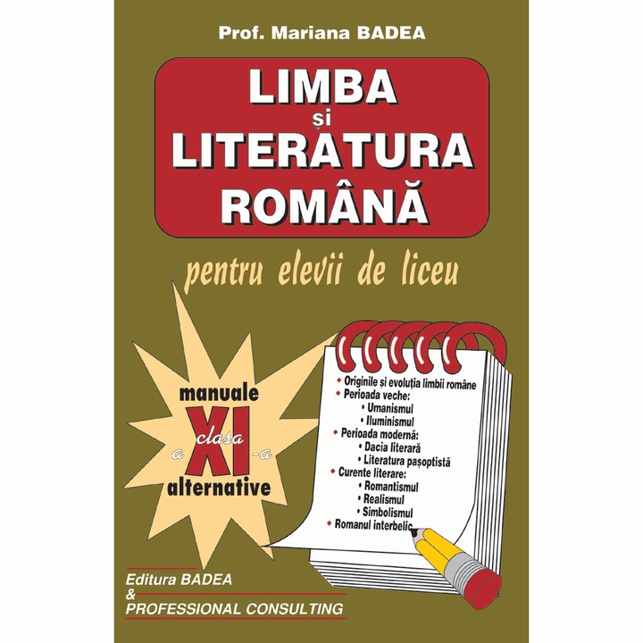 Limba si literatura romana cl a XI-a
