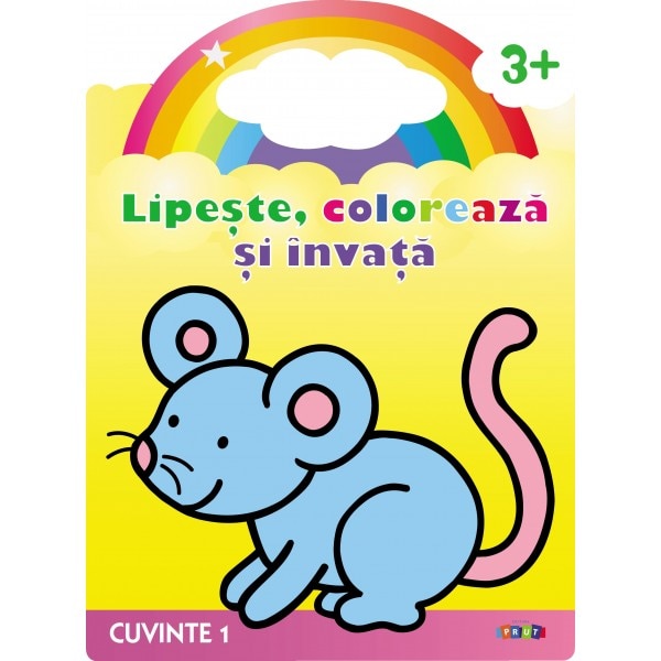Soricelul. Cuvinte 1. Lipeste, coloreaza si invata