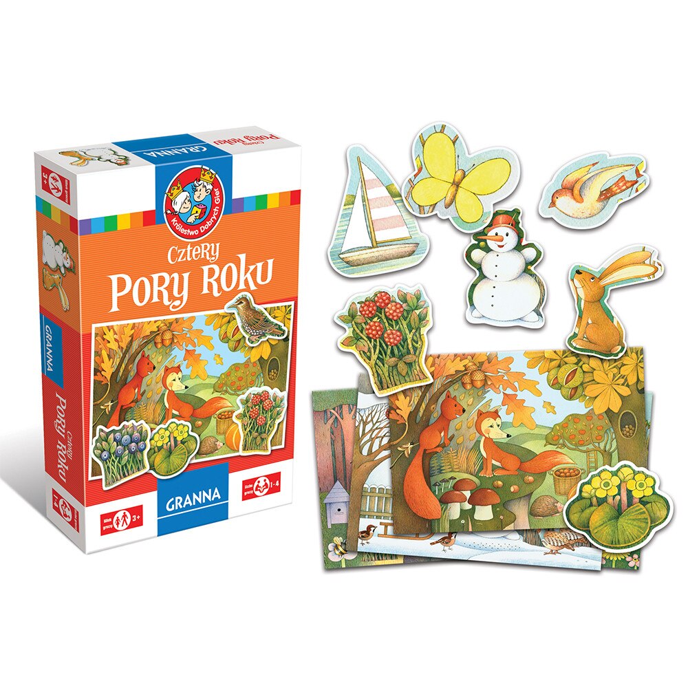 Joc educativ Granna, Anotimpuri ale anului, Carton