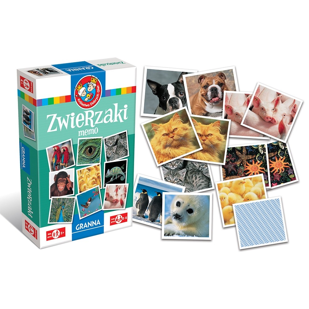 Joc de memorie Granna, Memo animale, Carton