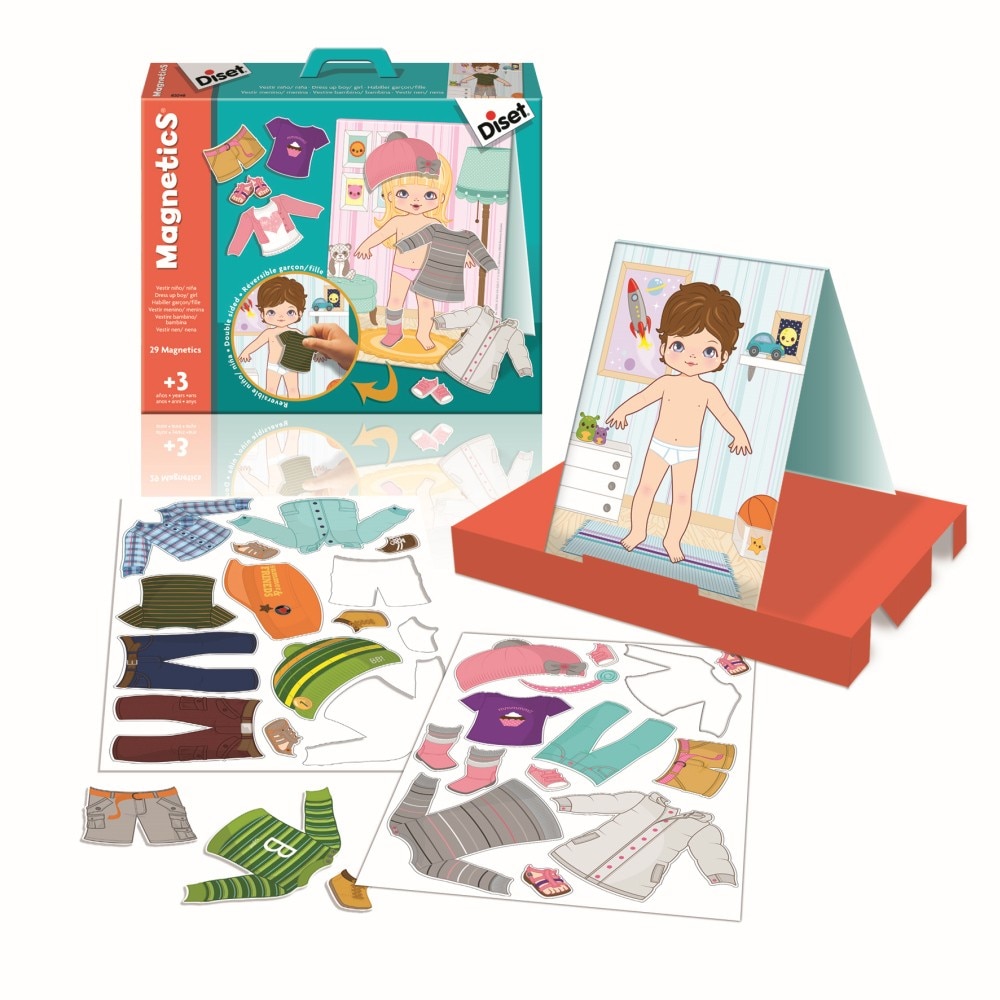 Joc educativ Diset, Hainele - magnetic, Carton
