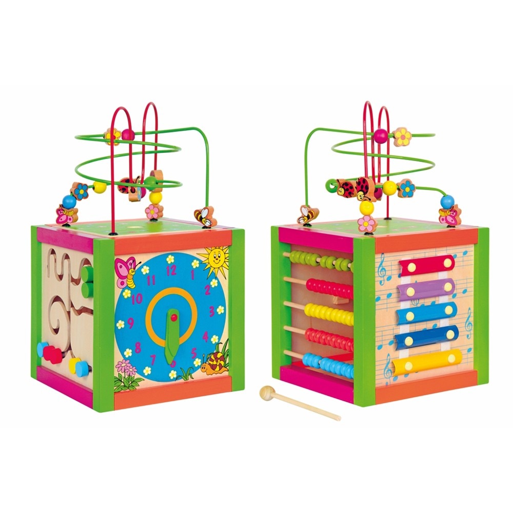 Joc educativ Woody, Cub didactic, Lemn