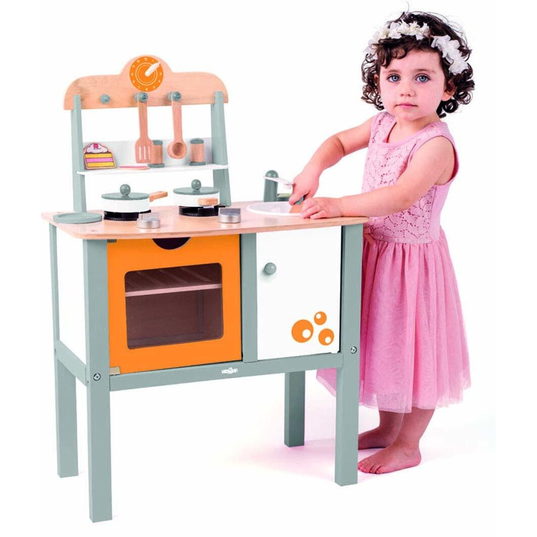 Bucatarie cu accesorii Woody, Lemn