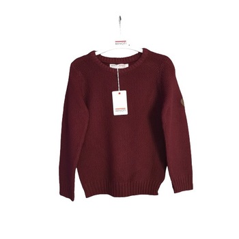 Pulover Minoti tricotat, visiniu Pulover Minoti tricotat, visiniu