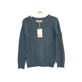 Pulover Minoti tricotat, turcoaz Pulover Minoti tricotat, turcoaz