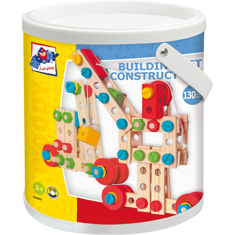 Set constructie Woody, Galetusa Constructo, Lemn
