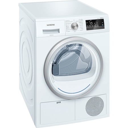Uscator de rufe Siemens WT45H200BY, Condensare cu pompa de caldura, 8 kg, Clasa A++, Alb