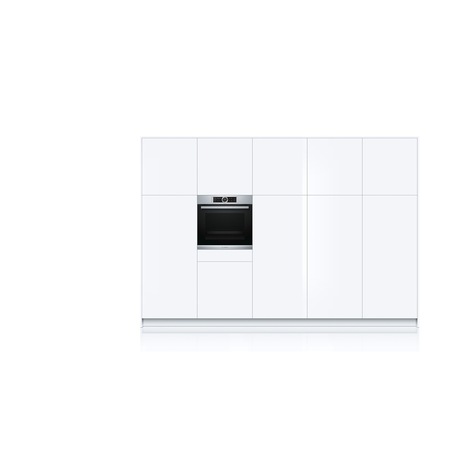 Cuptor incorporabil Bosch HBG633NS1, Electric, Display, Grill, Timer, Autocuratare, EcoClean, 71 l, Clasa A+, Inox