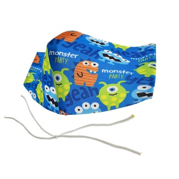 Masca fashion pentru copii, Omega Worms 45497, 2 straturi, reglabila, 175 x 115 mm, reutilizabila Masca fashion pentru copii, Omega Worms 45497, 2 straturi, reglabila, 175 x 115 mm, reutilizabila