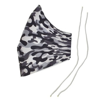 Masca fashion pentru copii, Omega Military 45493, 2 straturi, reglabila, 175 x 115 mm, reutilizabila Masca fashion pentru copii, Omega Military 45493, 2 straturi, reglabila, 175 x 115 mm, reutilizabila