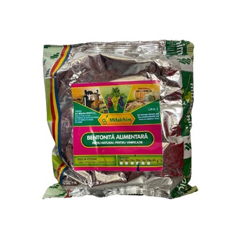 Bentonita alimentara pentru limpezirea vinului, Milfalchim -0.5 kg Bentonita alimentara pentru limpezirea vinului, Milfalchim -0.5 kg
