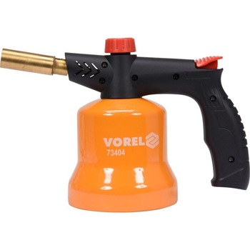 Lampa pe gaz cu aprindere piezo, Vorel, 360 °, 1.7 kW, Portocaliu/Negru Lampa pe gaz cu aprindere piezo, Vorel, 360 °, 1.7 kW, Portocaliu/Negru