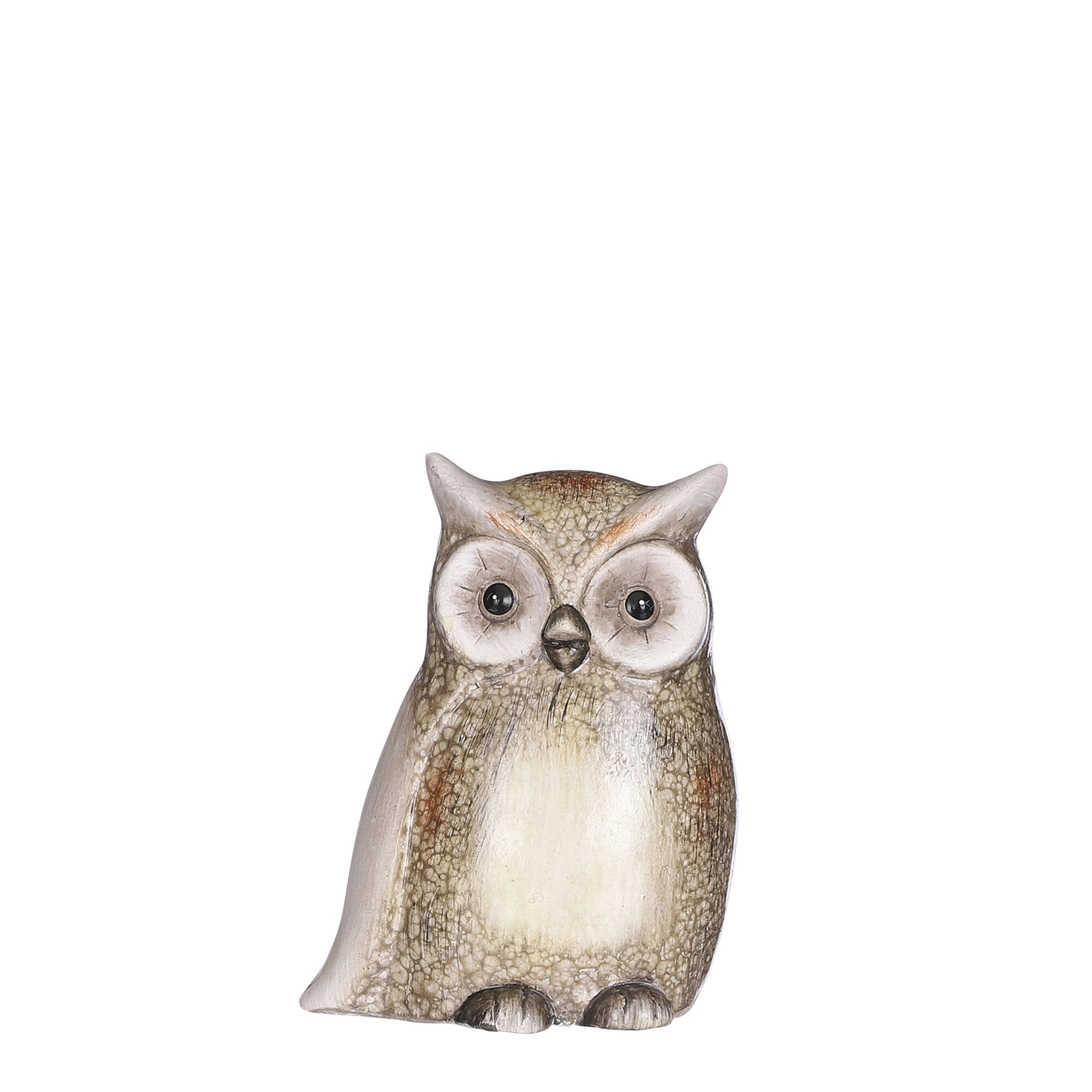 Figurina bufnita maro, 11.5x6.5x15.5 cm