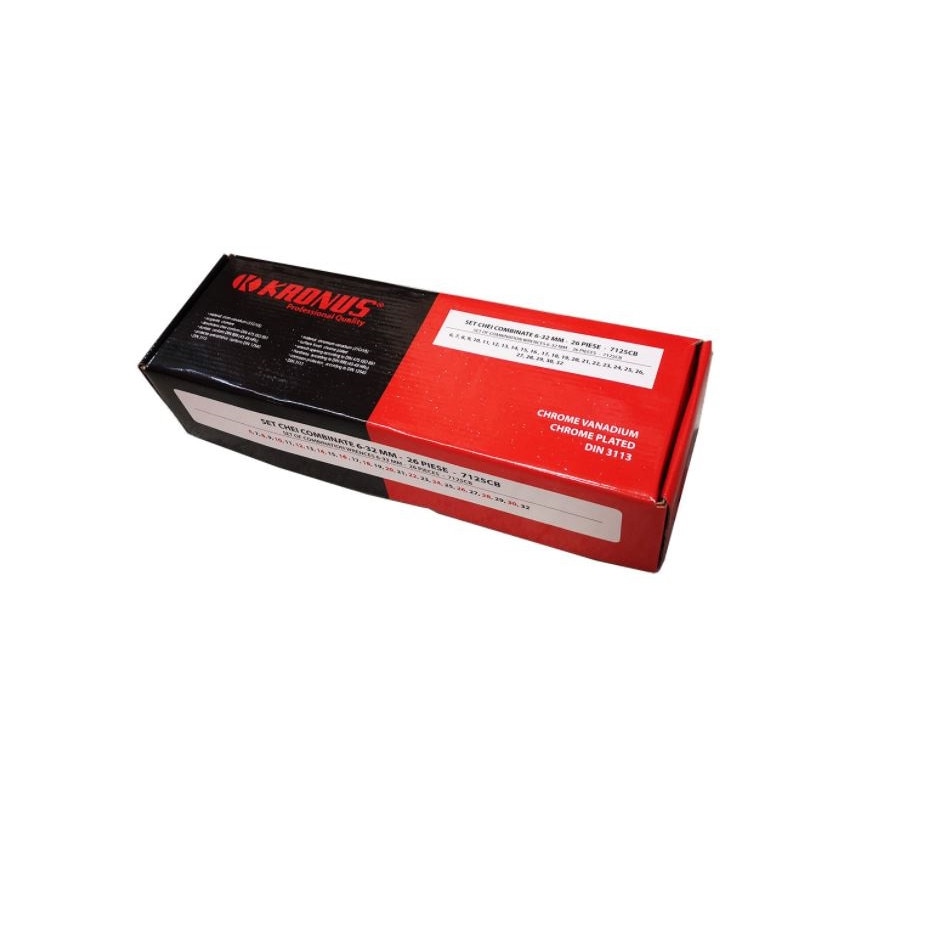 Set chei combinate 6-32 mm, 26 piese Kronus