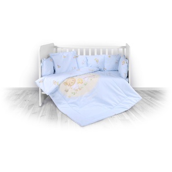 Set Lorelli Lenjerie Pat Bumbac Ranforce 7 Piese Blue 2018 - OFERTA Set Lorelli Lenjerie Pat Bumbac Ranforce 7 Piese Blue 2018 - OFERTA