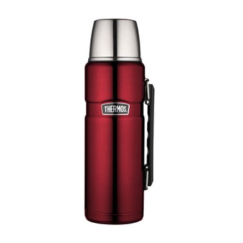 Termos pentru bauturi cu maner, inox, rosu, 1200 ml Termos pentru bauturi cu maner, inox, rosu, 1200 ml