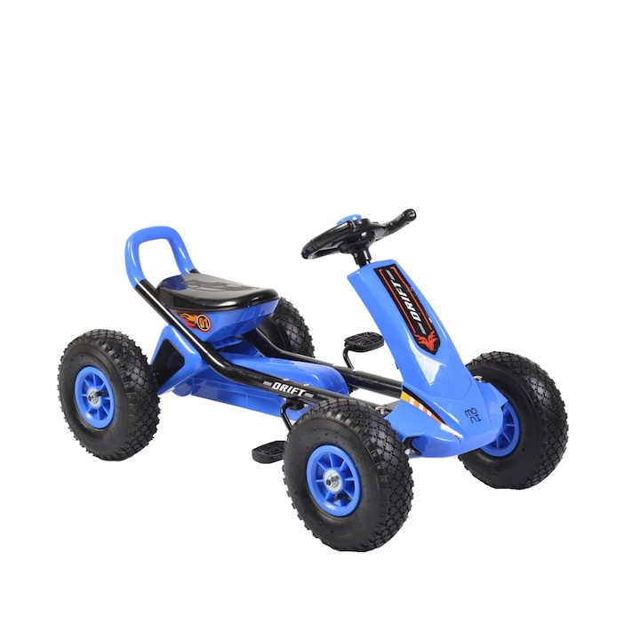 Moni Drift Air Go-kart, Felfújható pedálokkal és kerekekkel, Kék