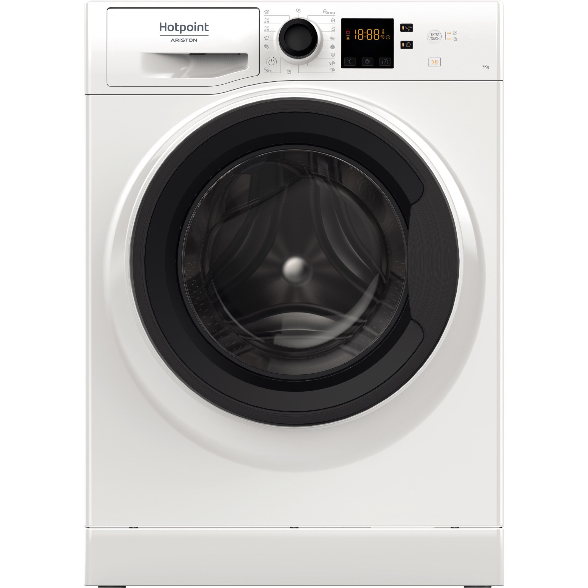 Masina de spalat rufe Hotpoint NS722UWKEUN, 7 kg, 1200 RPM, Clasa E, Alb