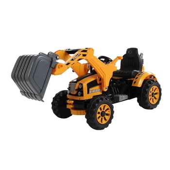 Excavator de jucarie Homcom, PP/Fier, 150 x 62 x74cm, Viteza 2.5 km/h, Galben/Negru Excavator de jucarie Homcom, PP/Fier, 150 x 62 x74cm, Viteza 2.5 km/h, Galben/Negru